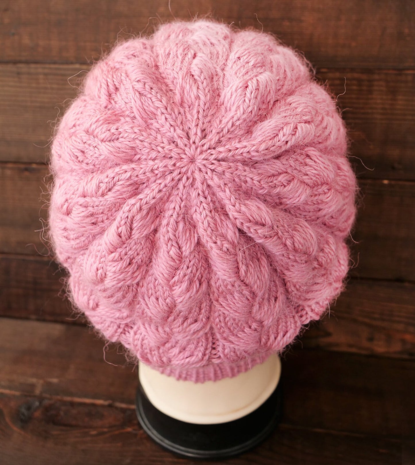 Looped Stitch Hat Knitting Pattern PDF
