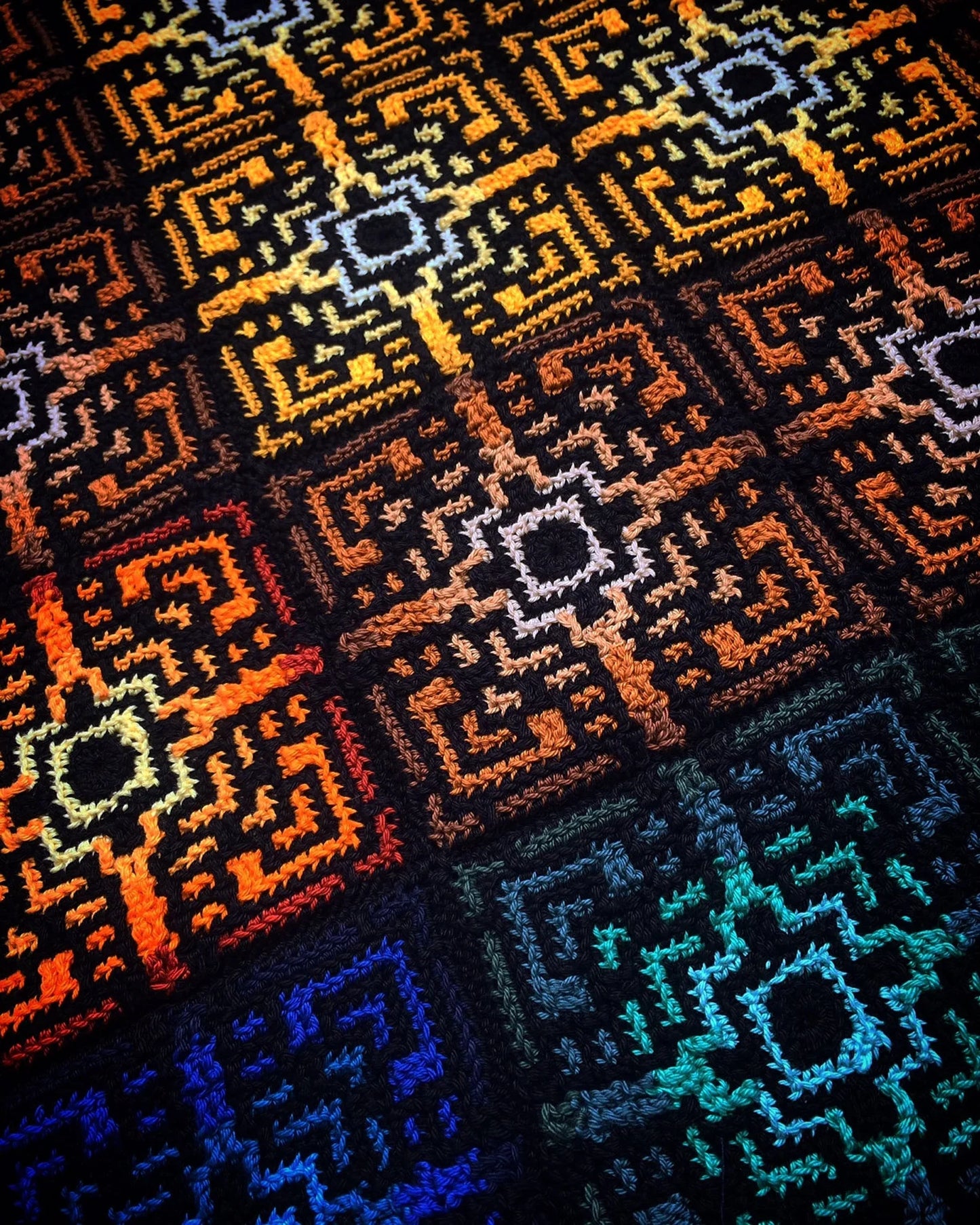 Medina Mosaic Crochet Pattern – Vibrant Tiles Design 🧶