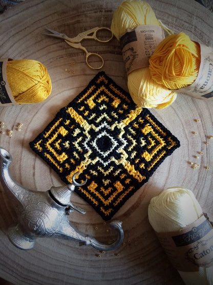 Medina Mosaic Crochet Pattern – Vibrant Tiles Design 🧶