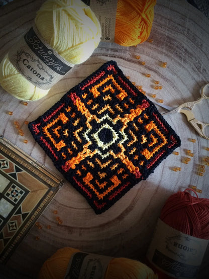 Medina Mosaic Crochet Pattern – Vibrant Tiles Design 🧶