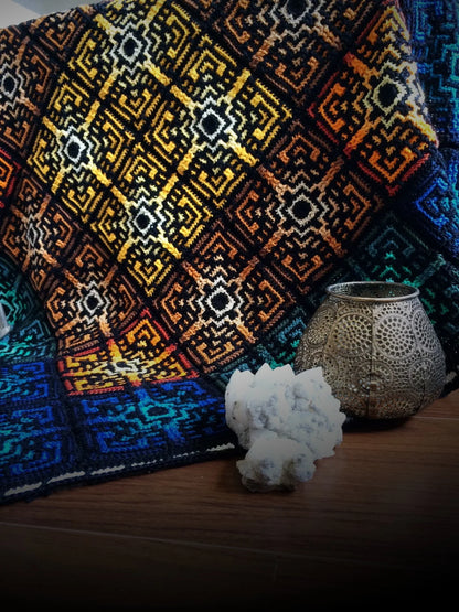 Medina Mosaic Crochet Pattern – Vibrant Tiles Design 🧶