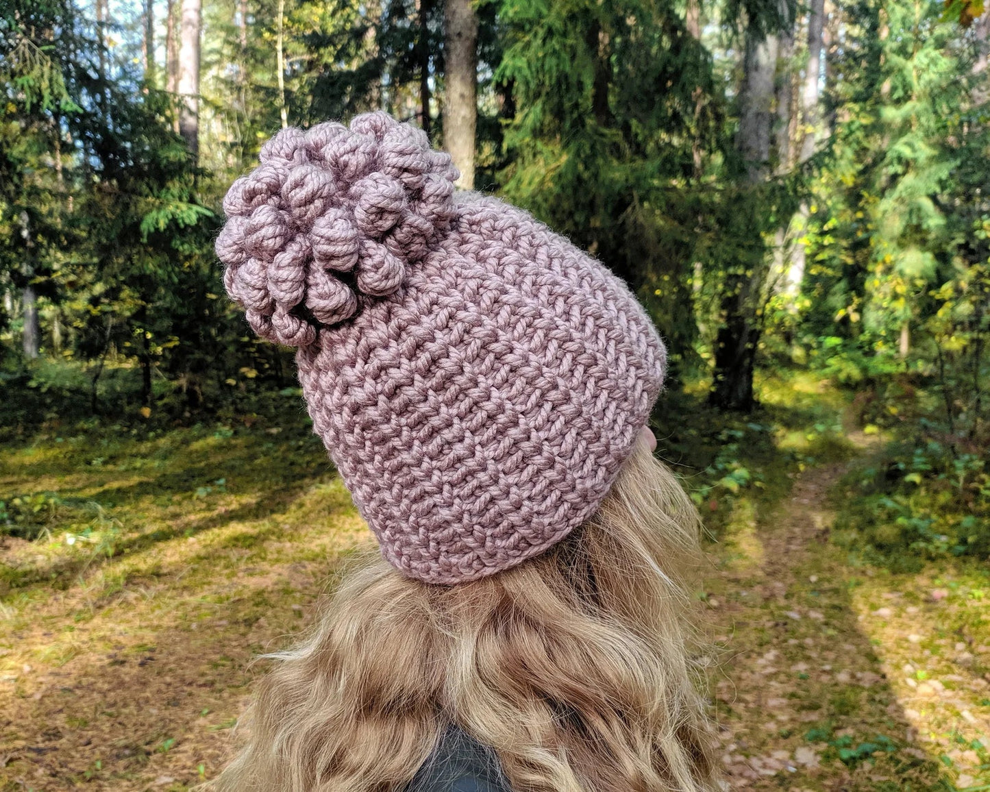 🎀 Chunky Puff Beanie – Cozy & Cute for All Ages