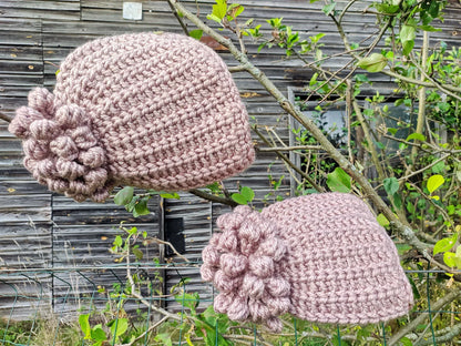 🎀 Chunky Puff Beanie – Cozy & Cute for All Ages