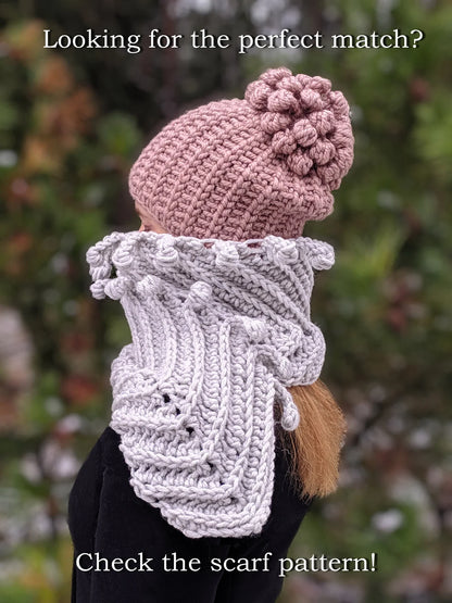 🎀 Chunky Puff Beanie – Cozy & Cute for All Ages