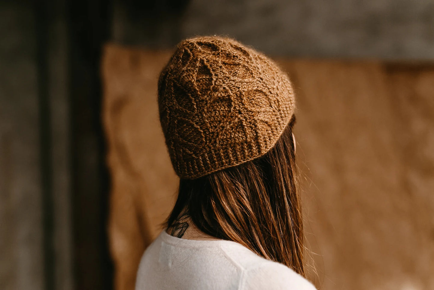 🍃 Textured Leaf Beanie Crochet Pattern – Lau Hat PDF (Baby to Adult) ✨