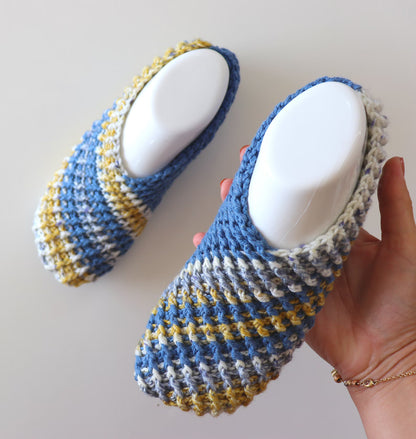 ✨ Easiest Crochet Slippers Ever – Beginner-Friendly PDF Pattern 🧶
