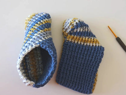 ✨ Easiest Crochet Slippers Ever – Beginner-Friendly PDF Pattern 🧶
