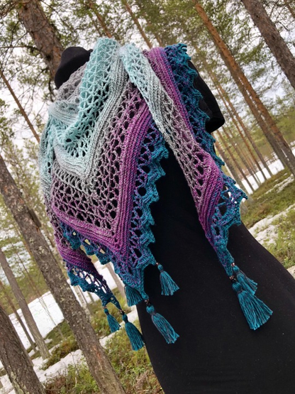 🪽 Whirly Wings Shawl Crochet Pattern ✨🧶