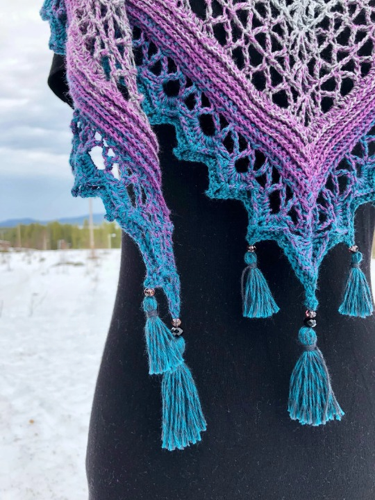 🪽 Whirly Wings Shawl Crochet Pattern ✨🧶