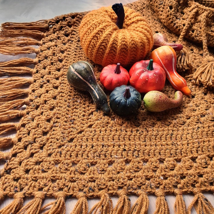 🍁 Pumpkin Pie Hooded Cowl – Warm & Chunky Crochet Pattern