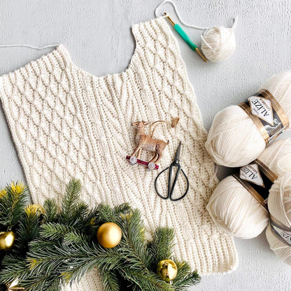 🧶 Fusion Crochet Sweater Pattern – Chic, Cozy & Textured (PDF)