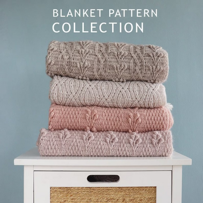 ✨ Crochet Blanket Pattern Bundle (4-in-1 PDF) 🧶