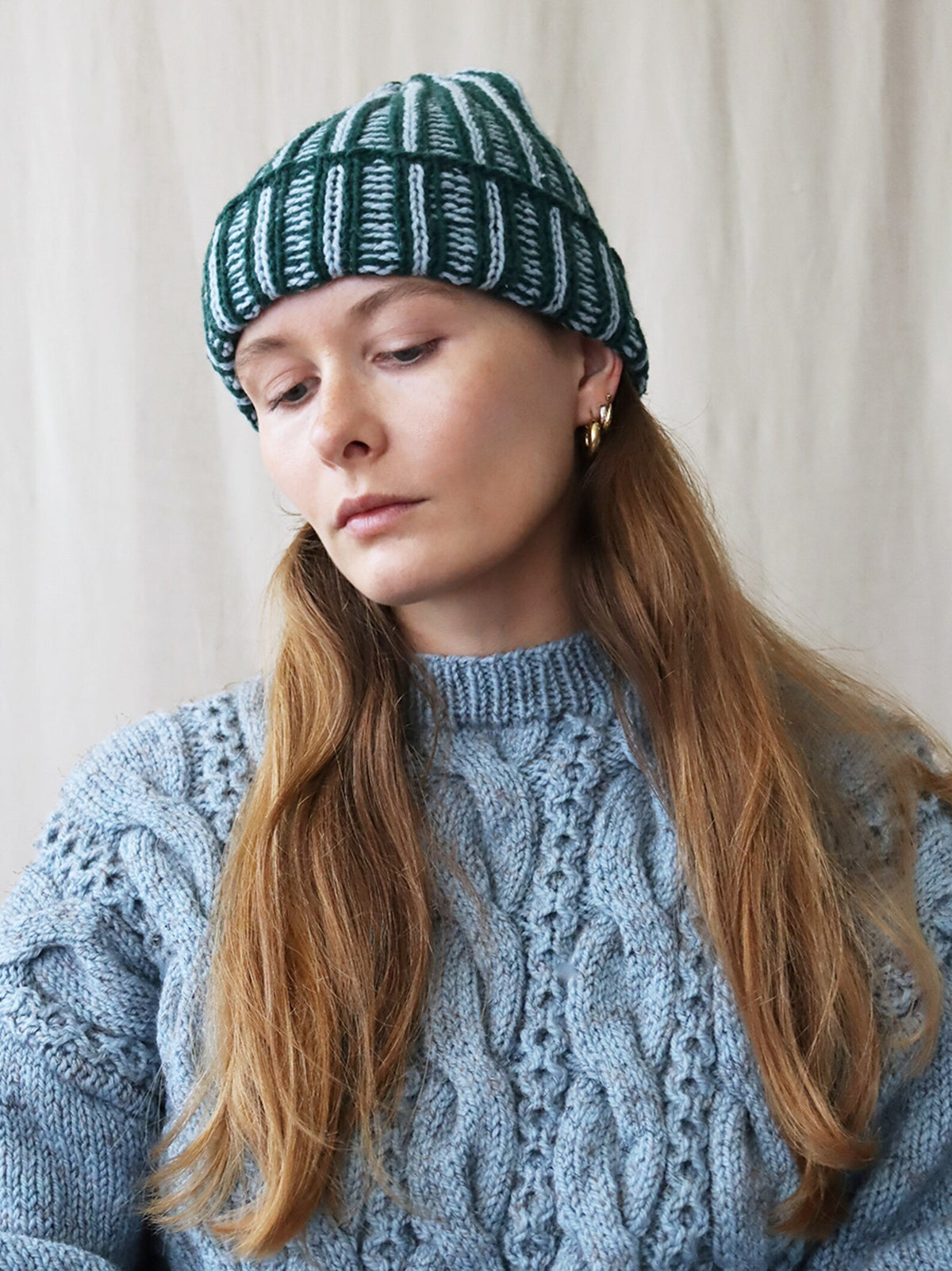Escher Beanie Knitting Pattern PDF