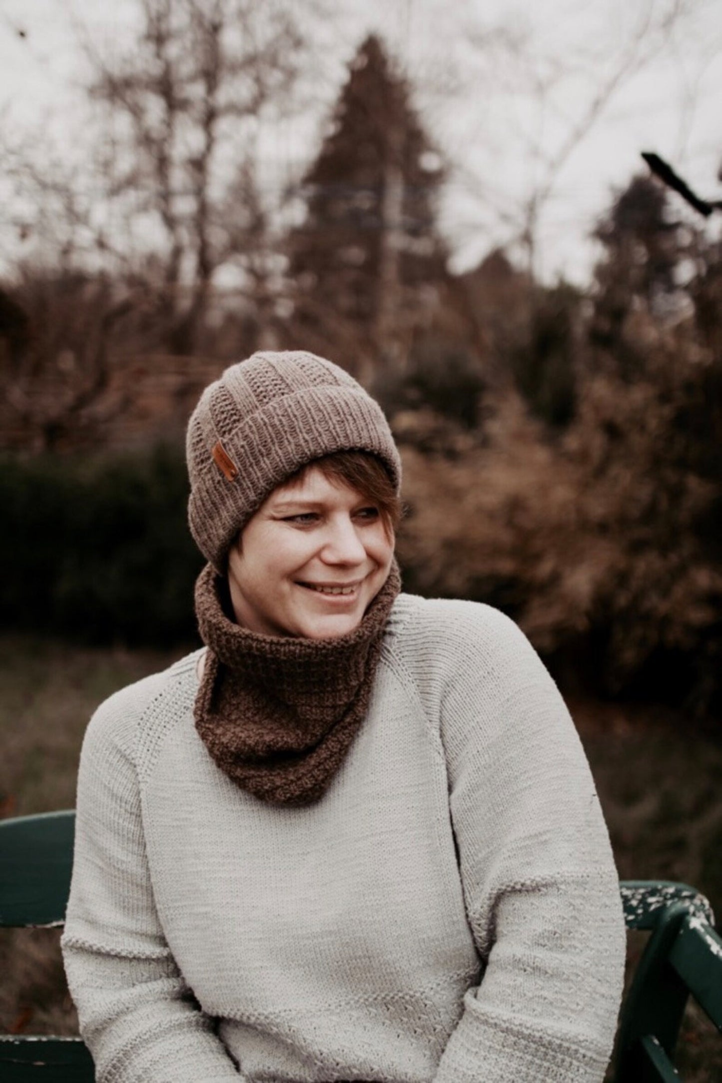 🧶 Perle Rib Hat Knitting Pattern PDF