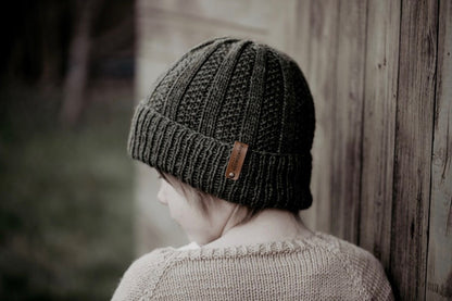 🧶 Perle Rib Hat Knitting Pattern PDF