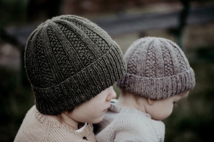 🧶 Perle Rib Hat Knitting Pattern PDF