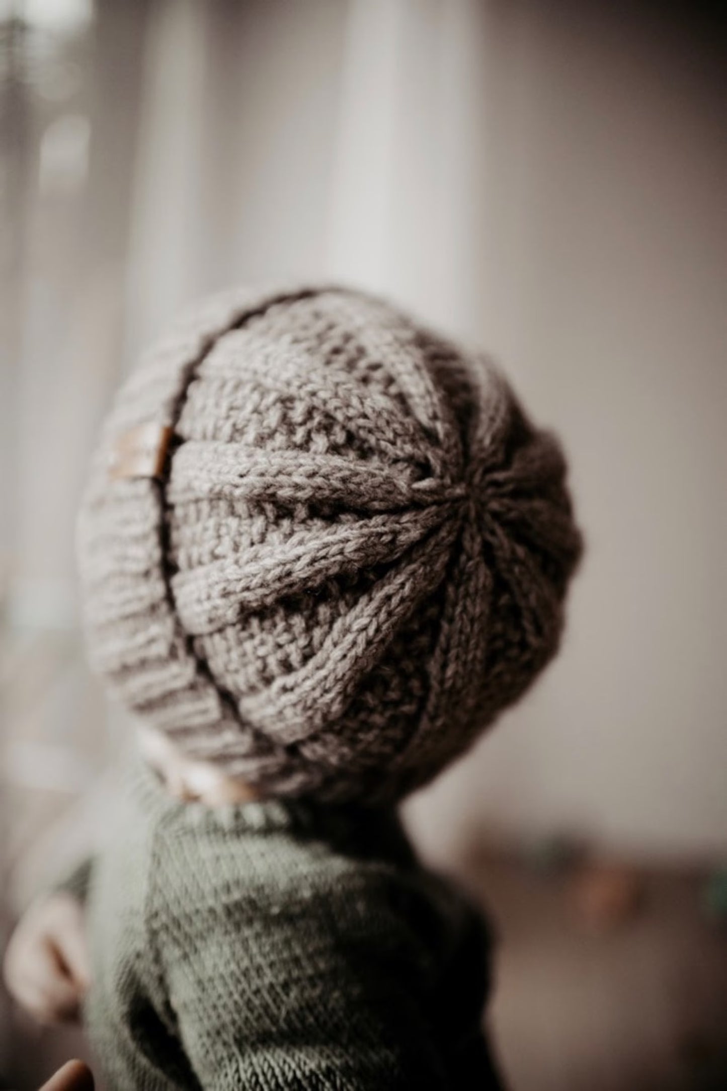 🧶 Perle Rib Hat Knitting Pattern PDF