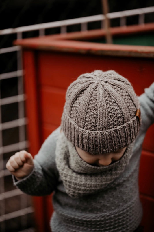 🧶 Perle Rib Hat Knitting Pattern PDF
