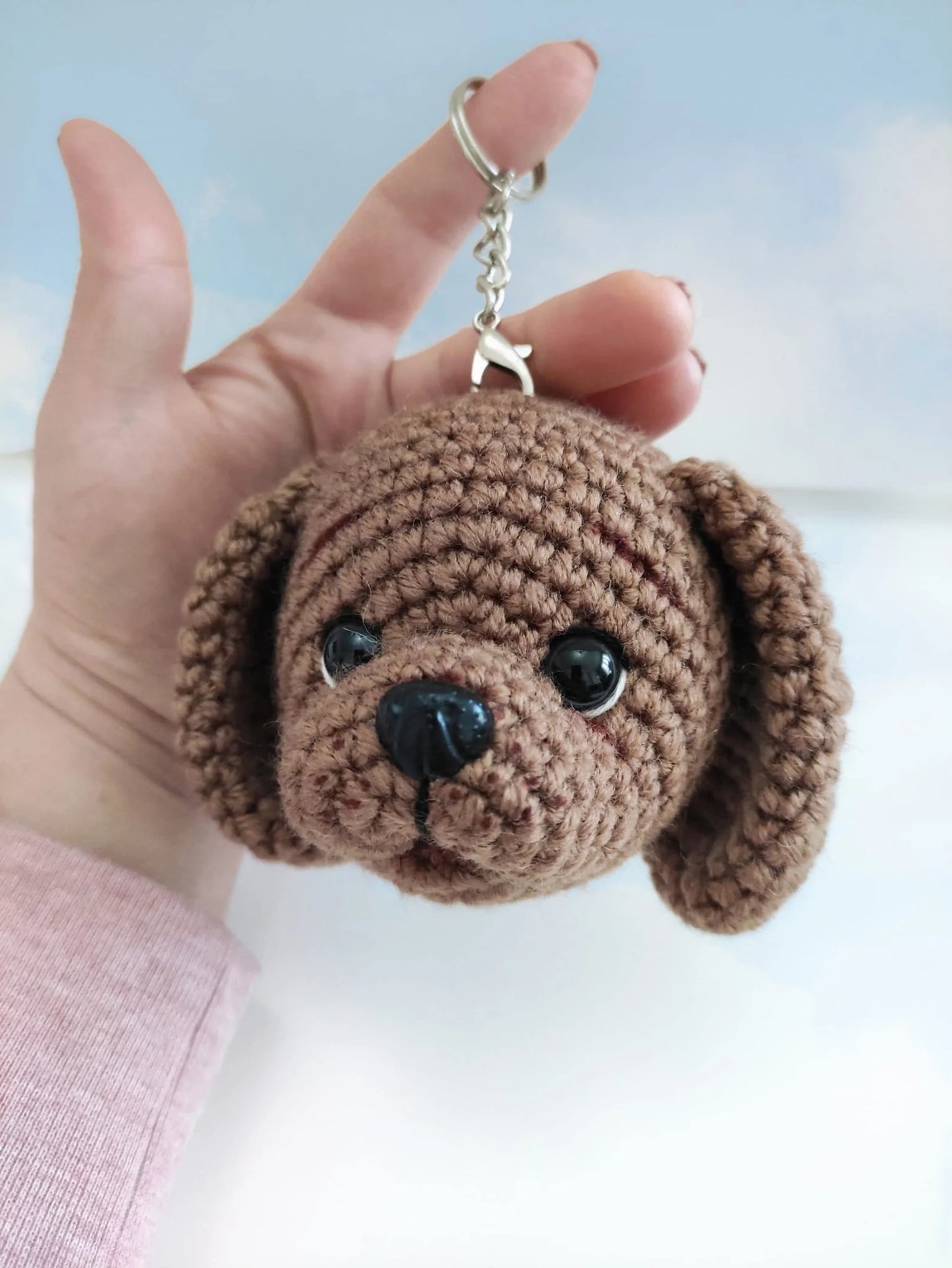 🐶 Cute Dog Keychain Crochet Pattern ✨