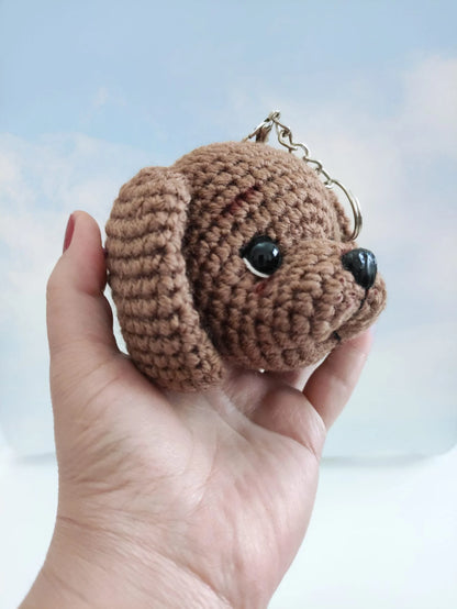 🐶 Cute Dog Keychain Crochet Pattern ✨