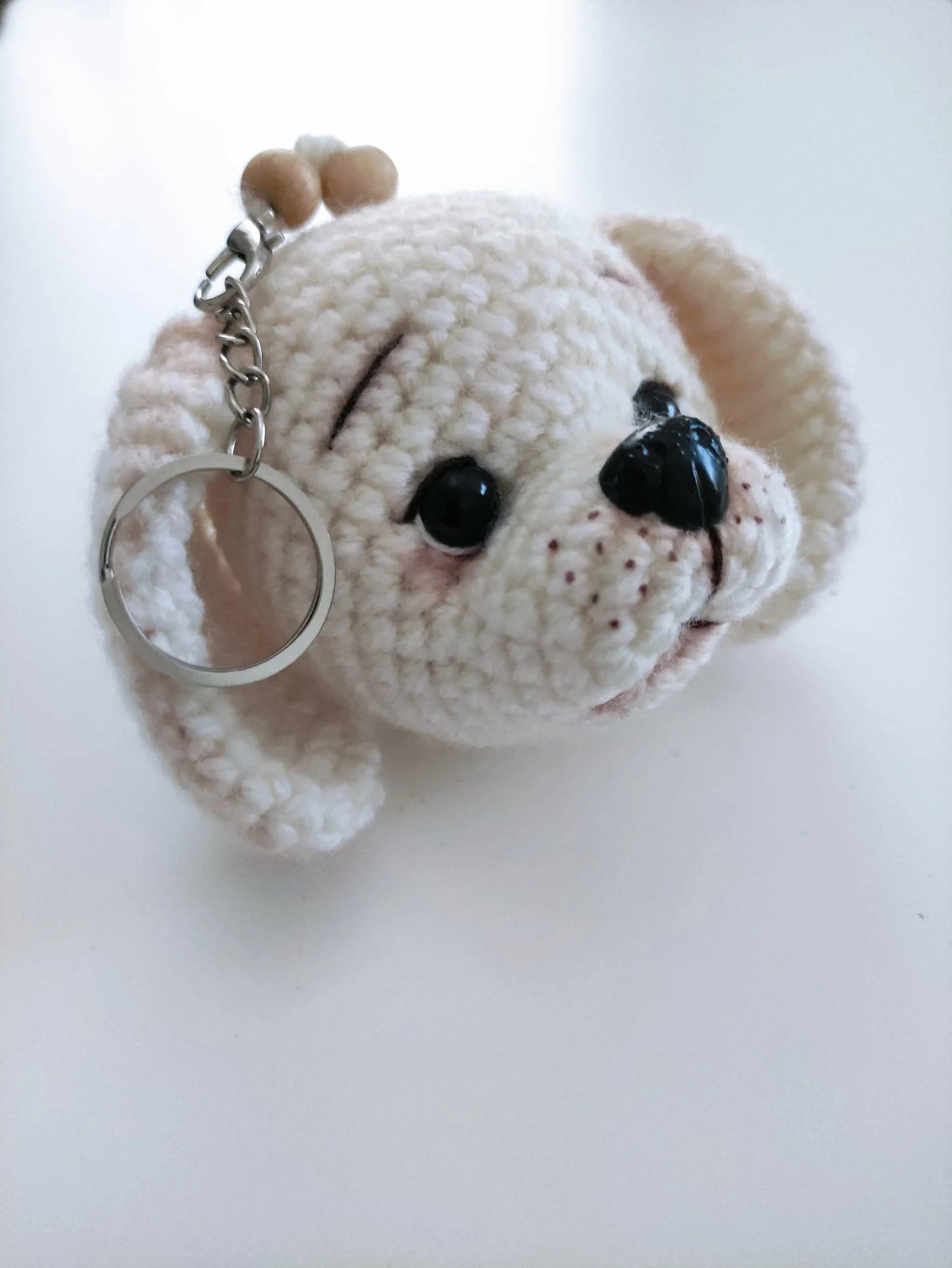🐶 Cute Dog Keychain Crochet Pattern ✨