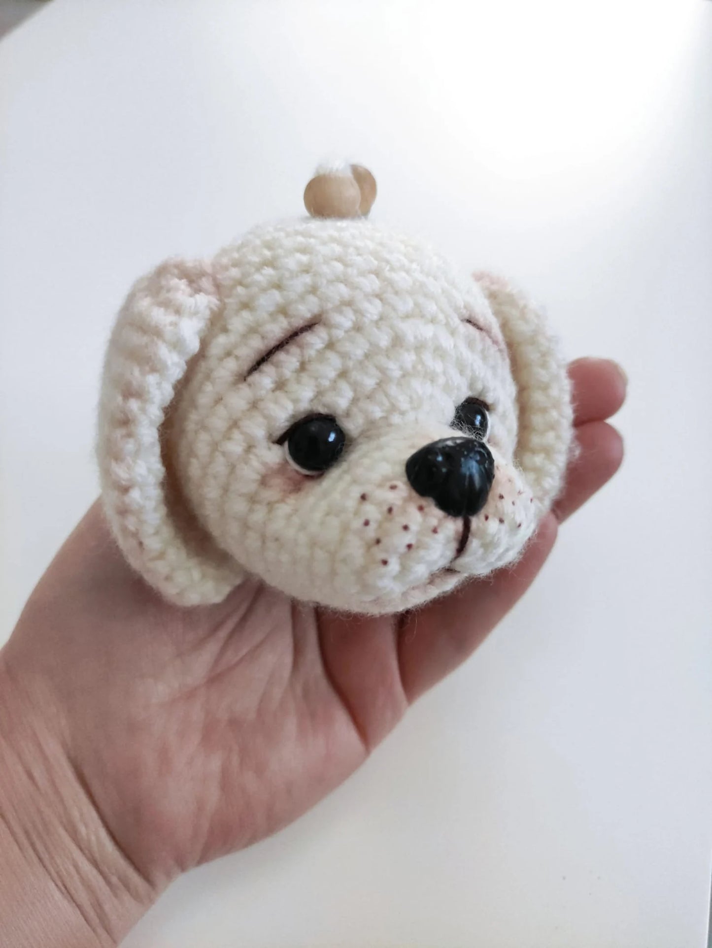 🐶 Cute Dog Keychain Crochet Pattern ✨
