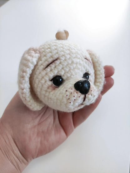 🐶 Cute Dog Keychain Crochet Pattern ✨