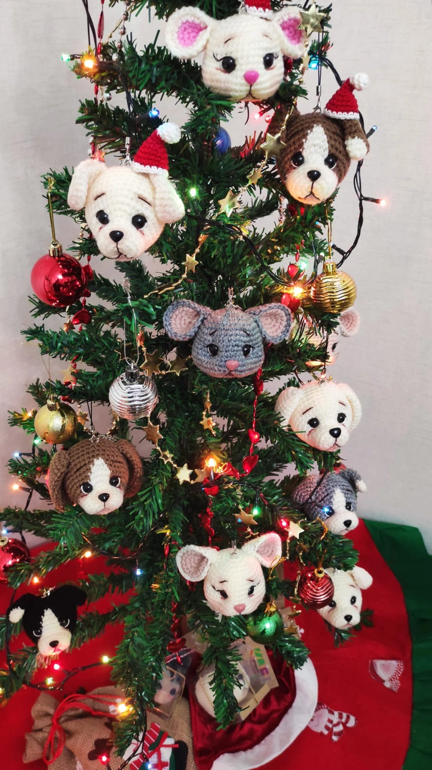 🐶 Cute Dog Keychain Crochet Pattern ✨