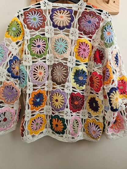 🌼 Mommy & Me Flower Cardi Crochet Pattern 💕🧶