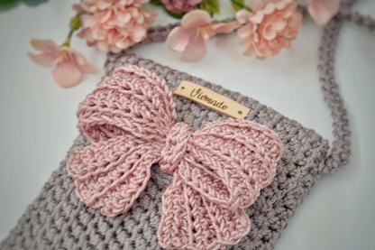 📱 Phone Bag with Bow – Cute & Modern Crochet Pattern