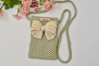 📱 Phone Bag with Bow – Cute & Modern Crochet Pattern