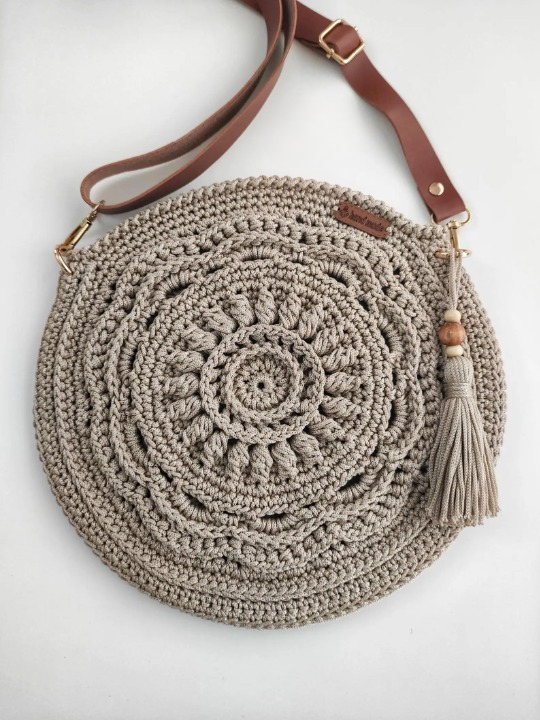🌸 Boho Round Flower Crochet Bag Pattern – Summer Crossbody