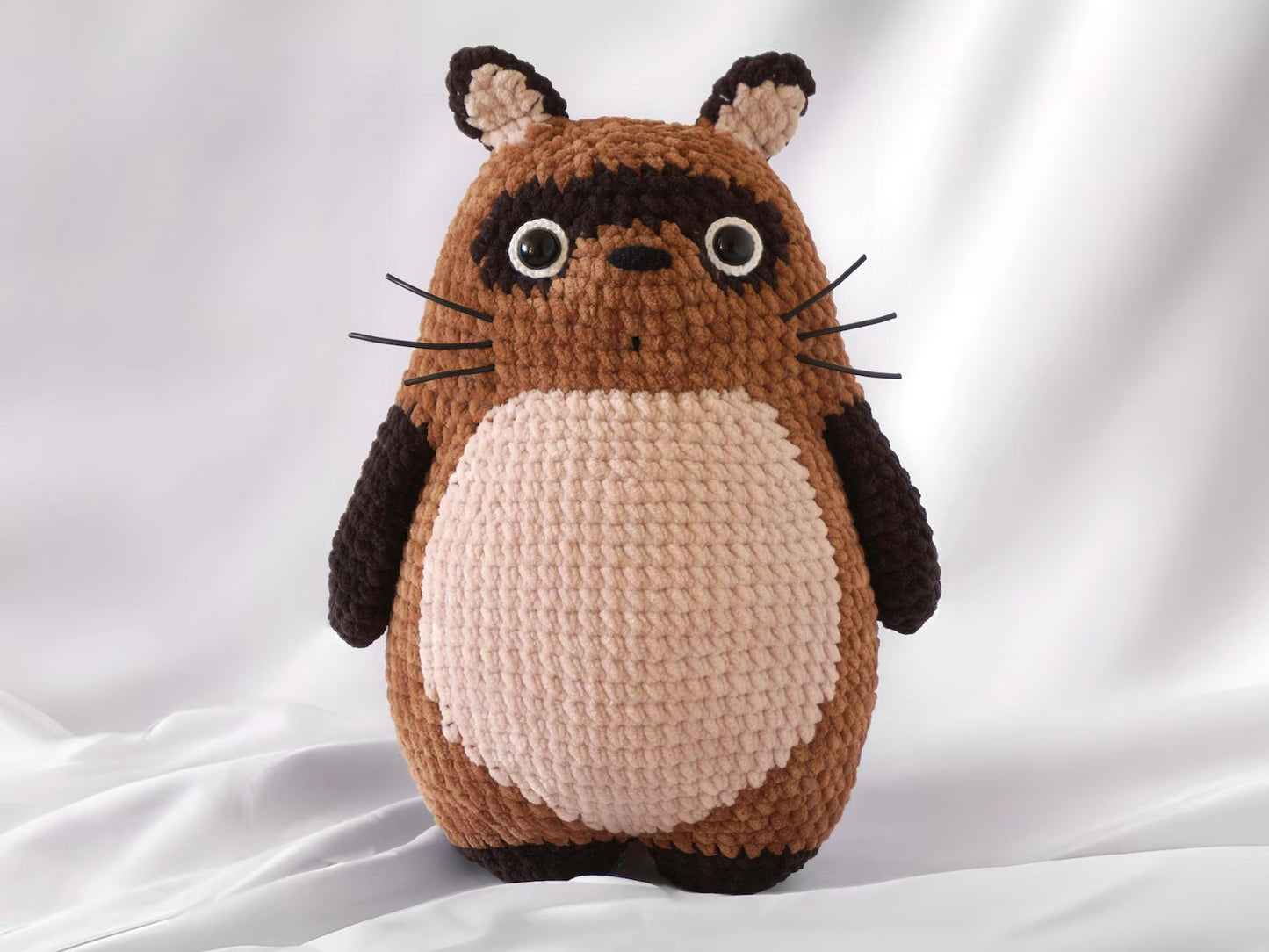 🦝 Lucky Tanuki Amigurumi Crochet Pattern 🍃