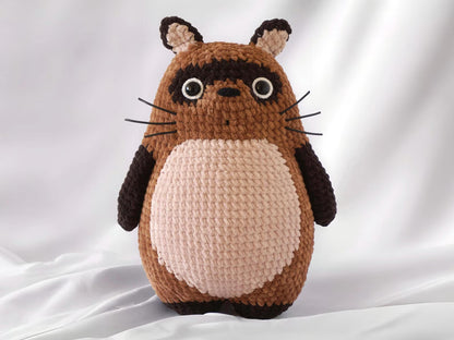 🦝 Lucky Tanuki Amigurumi Crochet Pattern 🍃