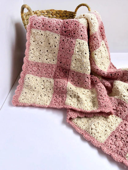Heirloom Bloom Baby Blanket Crochet Pattern PDF