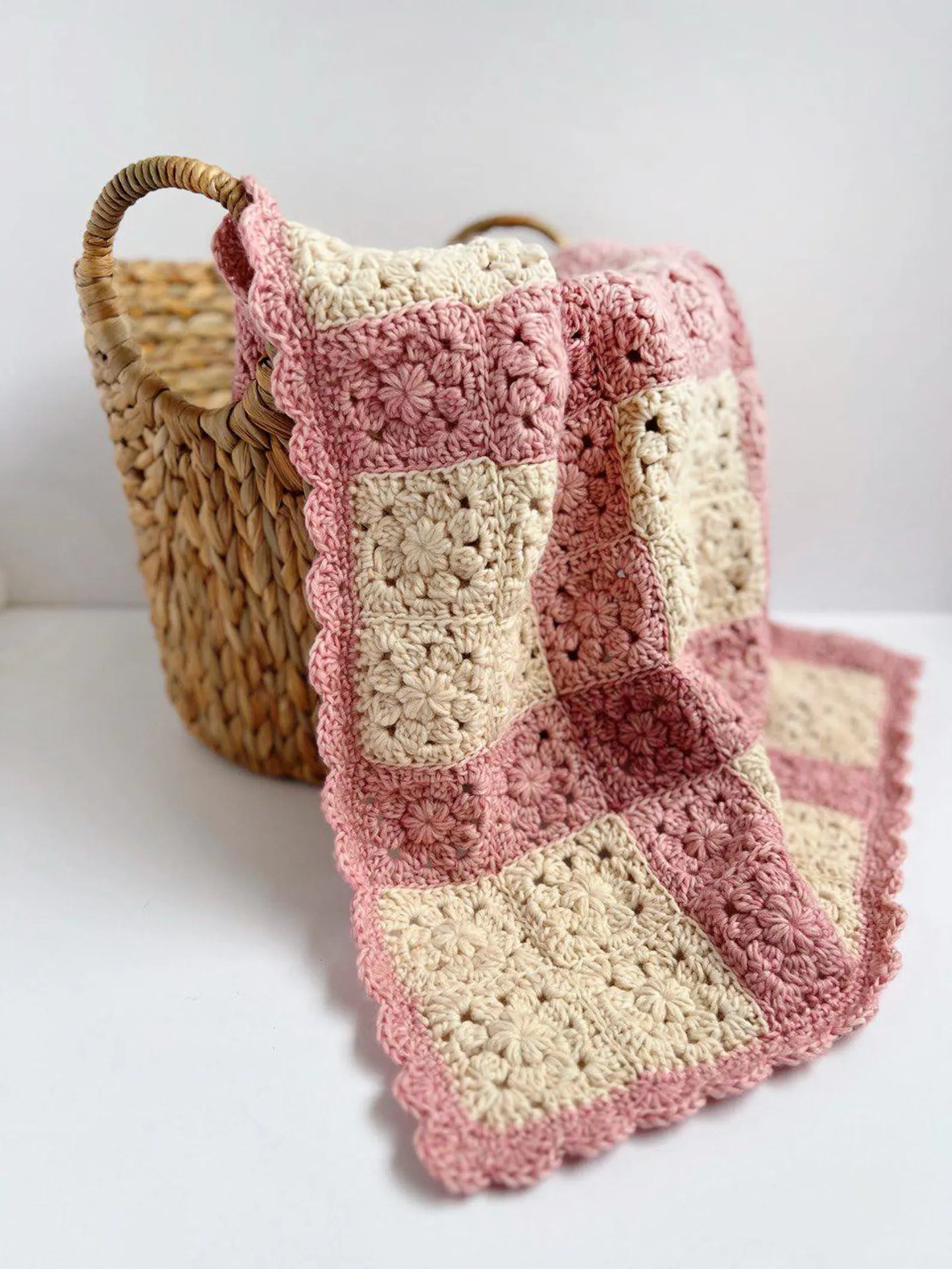 Heirloom Bloom Baby Blanket Crochet Pattern PDF