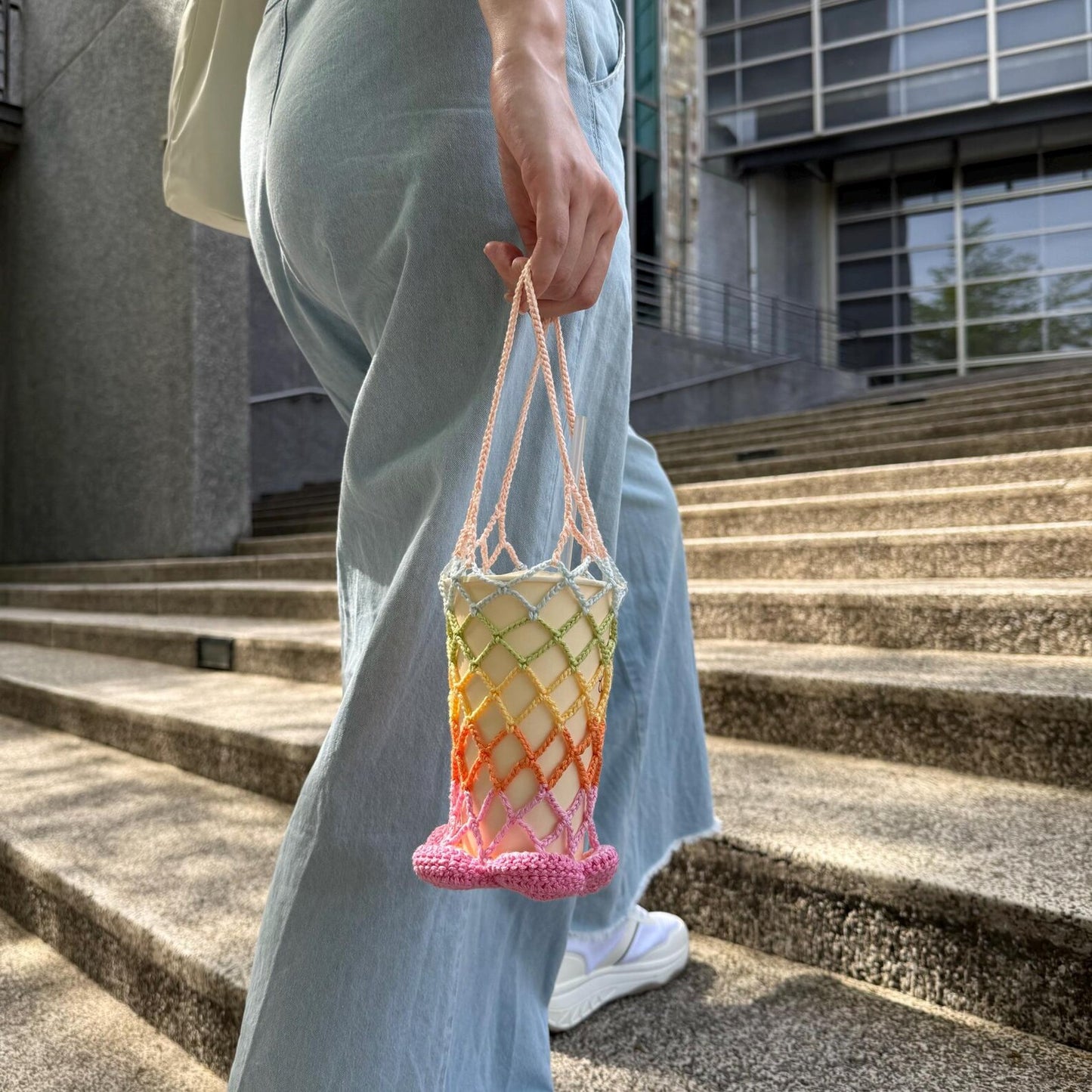 🌼 Flower Drink Carrier Crochet Pattern PDF