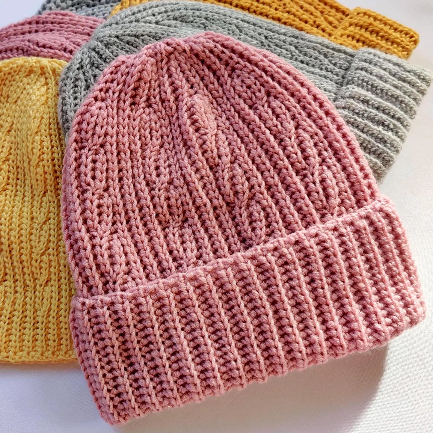 🧶 Classic Cable Crochet Beanie Pattern – Cozy Folded Brim Hat PDF ✨