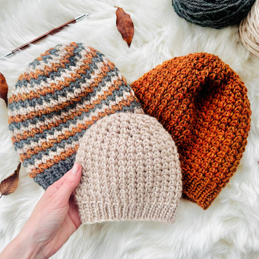 ✨Cozy Ribbed Beanie Crochet Pattern