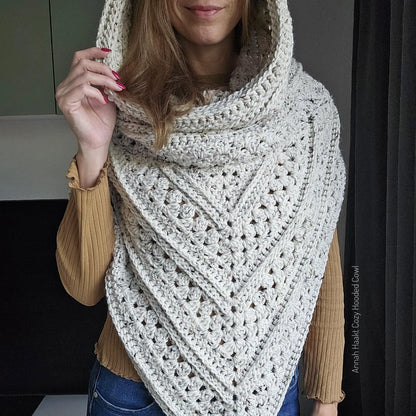 🧶 Boho Hooded Cowl – Beginner-Friendly Crochet Pattern