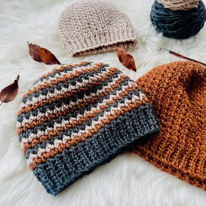 ✨Cozy Ribbed Beanie Crochet Pattern