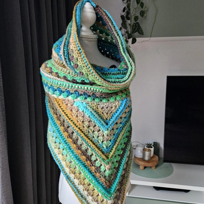 🧶 Boho Hooded Cowl – Beginner-Friendly Crochet Pattern