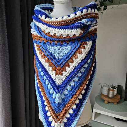 🧶 Boho Hooded Cowl – Beginner-Friendly Crochet Pattern