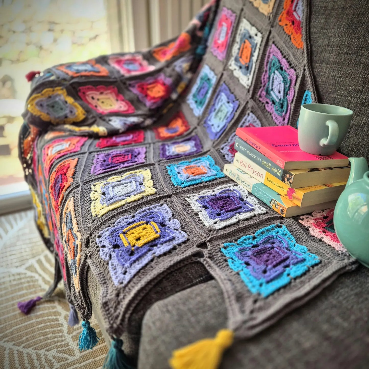 Tea Blanket Crochet Pattern 🧶 | Cozy Modular Throw PDF ✨