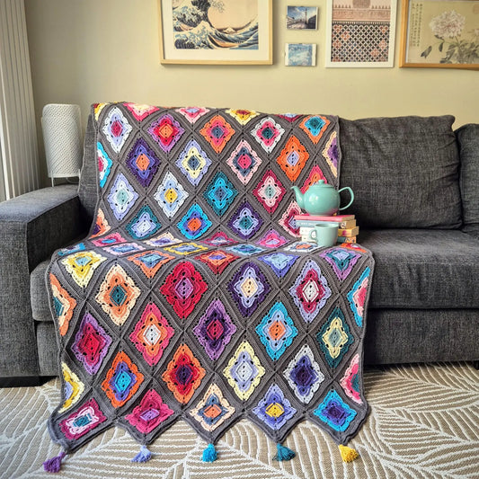 Tea Blanket Crochet Pattern 🧶 | Cozy Modular Throw PDF ✨