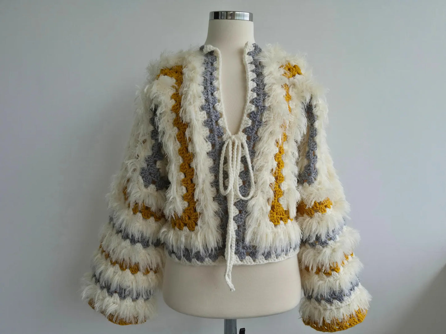 🌿 Boho Fringe Cardigan Crochet  Pattern ✨