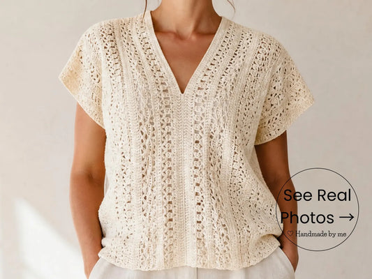 ✨ Boho Lace Crochet Top Pattern 🌸 Summer Festival Blouse PDF 🧶