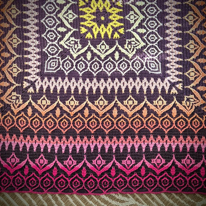 Saffron Bloom Mosaic Crochet Blanket Pattern