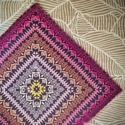 Saffron Bloom Mosaic Crochet Blanket Pattern