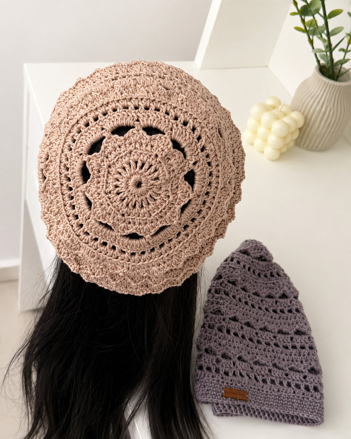 🌿 Boho Crochet Mandala Hat Pattern – Quick & Easy.🧶